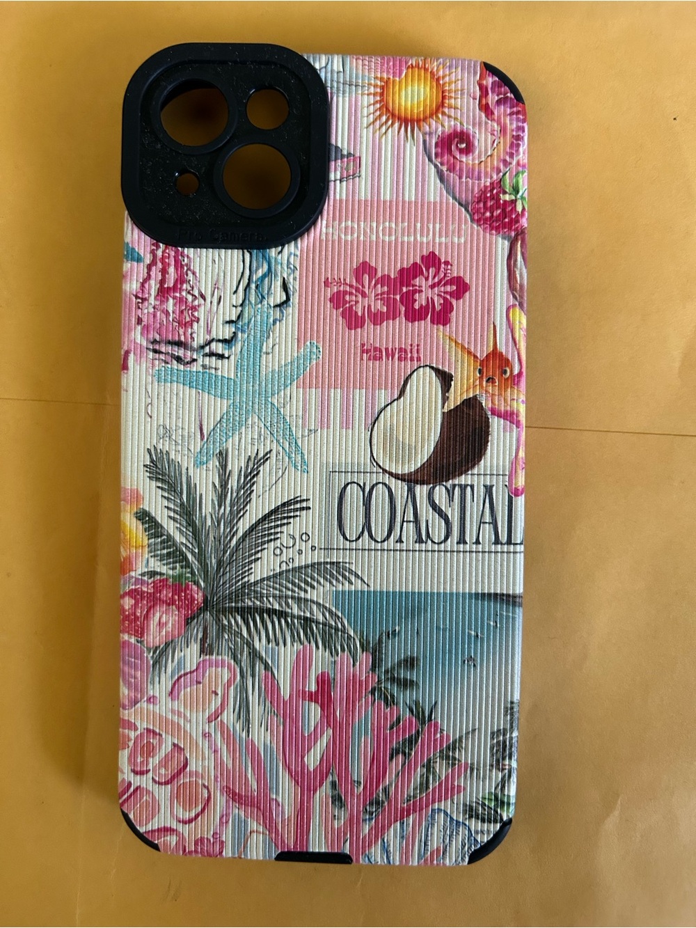 Coastal Floral Printed Phone Case - Pink Multicolor